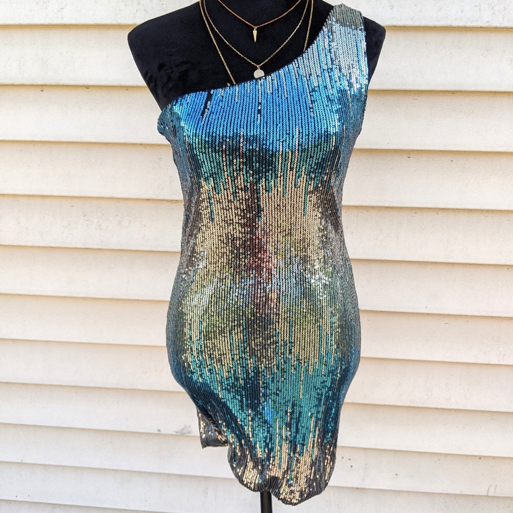 As You Wish Brand Size M Sequin Midi Mermaid Dress